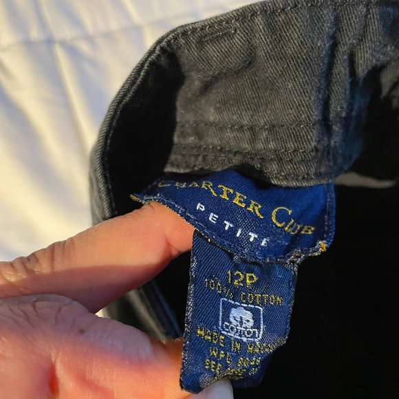 Charter Club Petite Black Shorts - Picture 4 of 4